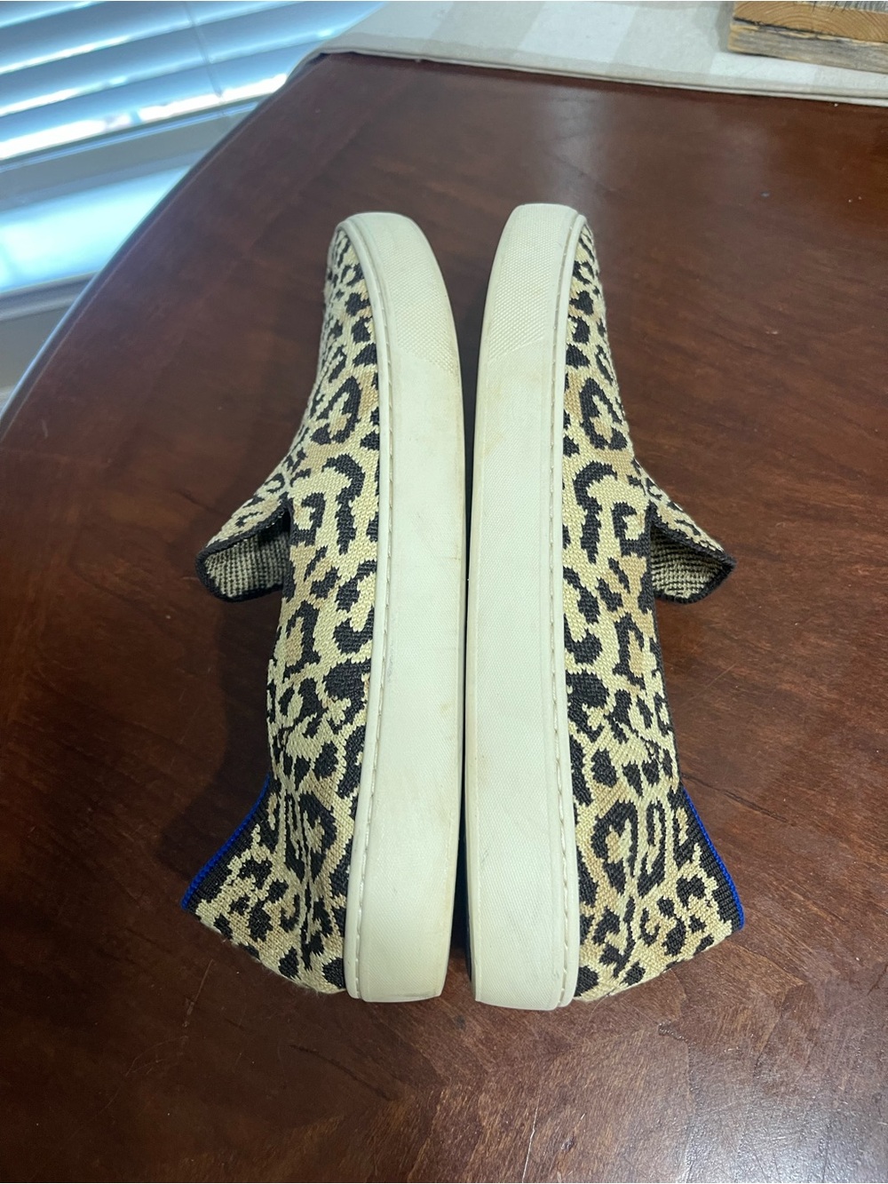 Rothy’s Leopard Print Camo Cat Slip On Sneakers Casual * read - Picture 7 of 13